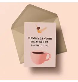 Atelier Moomade Wenskaart - Cup of coffee - Postkaart + Envelop