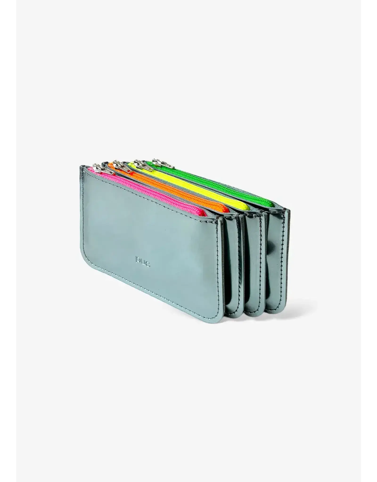 Puc Easy Wallet, Metallic silver - Neon pink