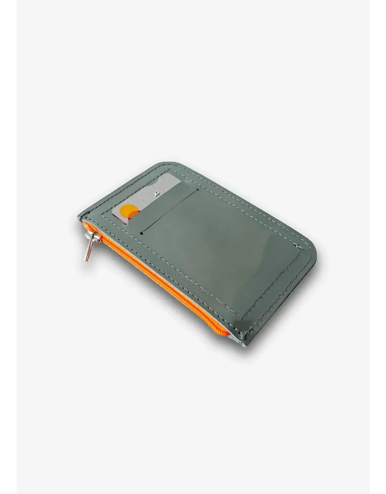 Puc Easy Wallet, Metallic silver - Neon orange