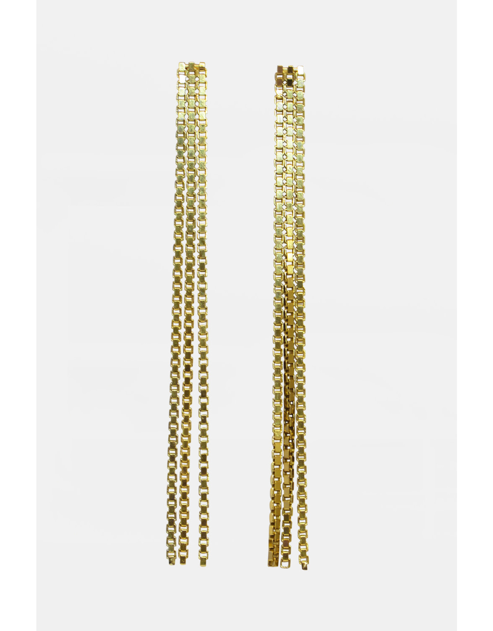 Studio MHL Oorbel MHL - Three Fringes - Goud - Verguld 18K