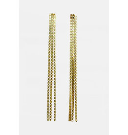 Studio MHL Oorbel MHL - Three Fringes - Goud - Verguld 18K