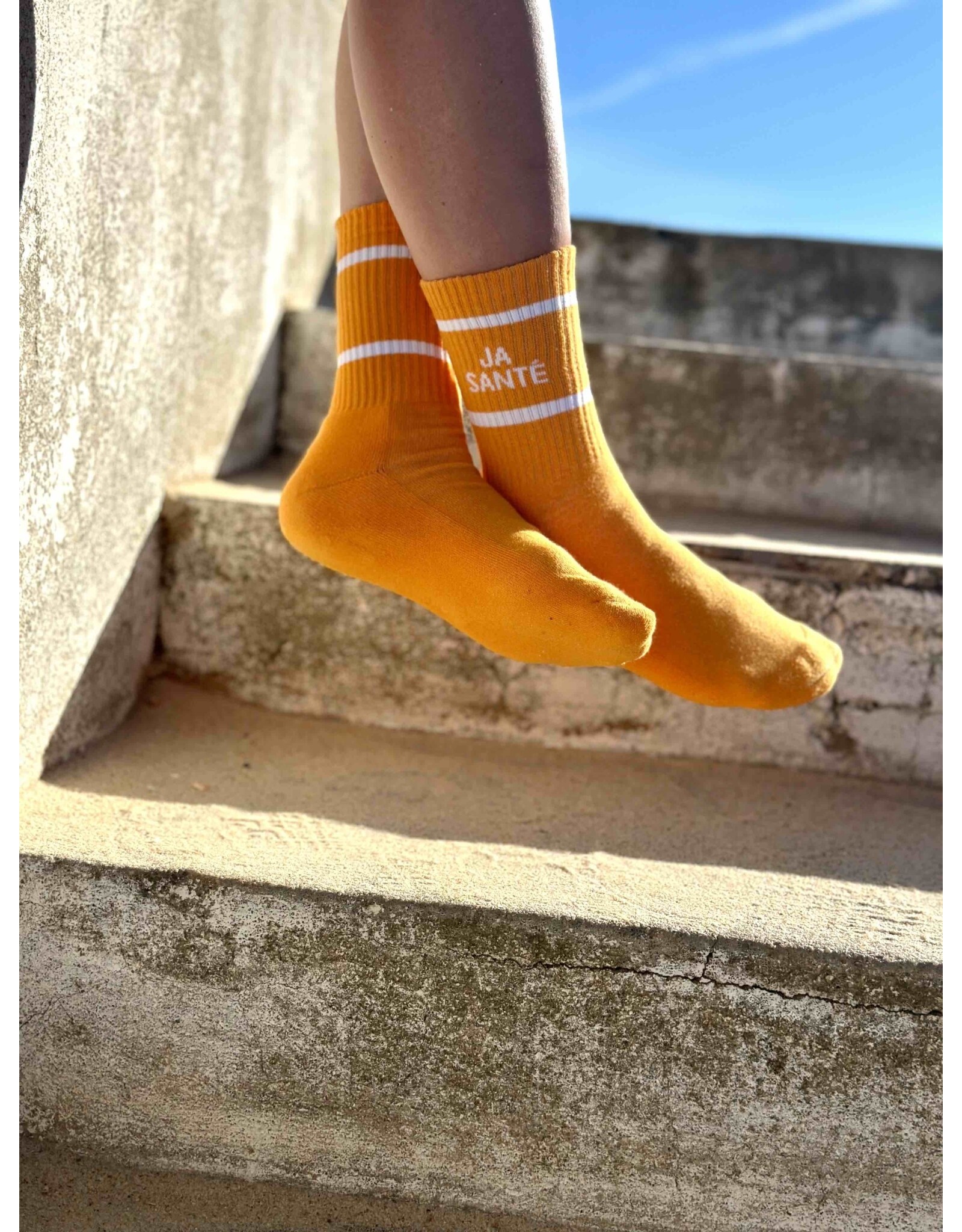 Sock The City Gentse sokken - Ja santé - oranje - Katoen - One size