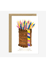 All The Ways to Say Wenskaart - HPB Bigger Cake - Dubbele kaart + Envelop