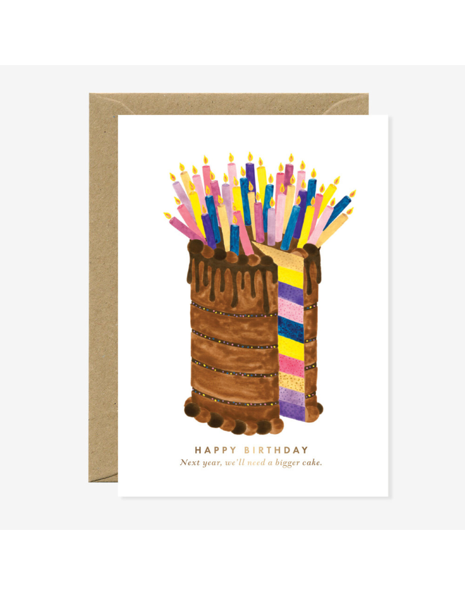 All The Ways to Say Wenskaart - HPB Bigger Cake - Dubbele kaart + Envelop