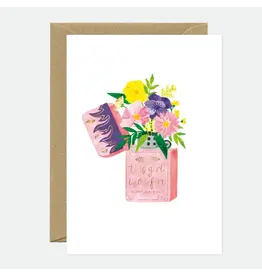 All The Ways to Say Wenskaart - Flower Lighter - Dubbele kaart + Envelop