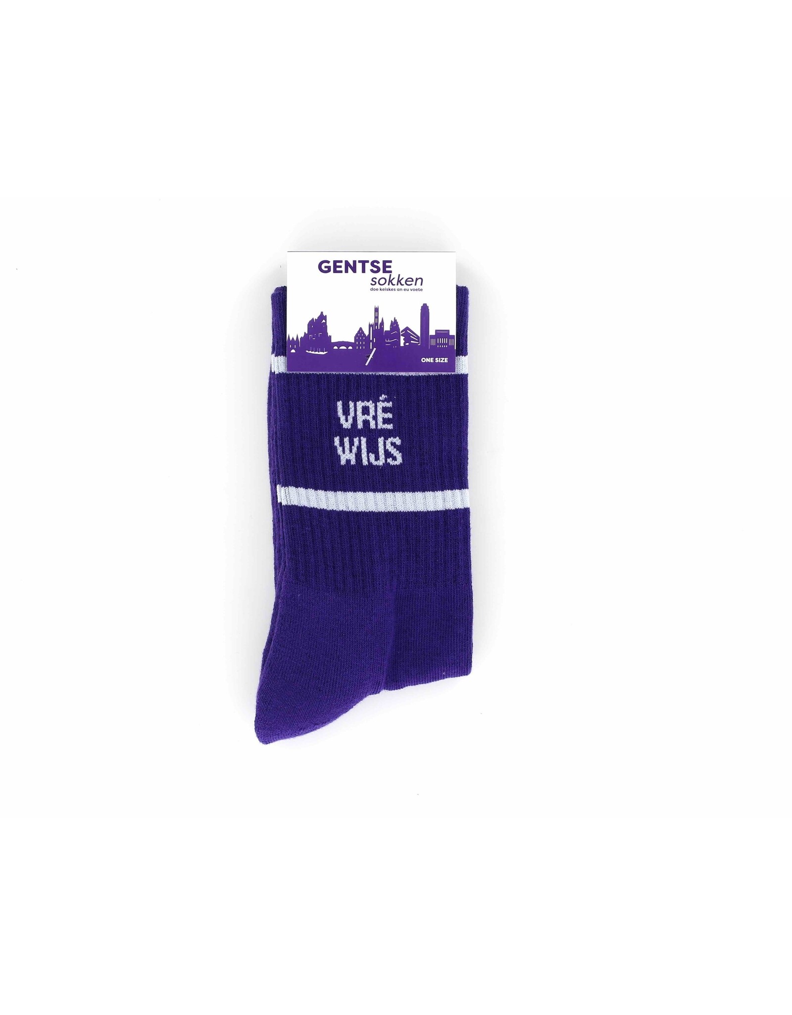 Gentse sokken Gentse sokken - Paars/ Vré wijs - Katoen - One size