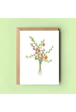 Magali Meul Wenskaart - Veldbloemen - Postkaart + Envelop