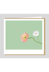 Studio Mie Wenskaart - Bloemen - Dubbele kaart + Envelop