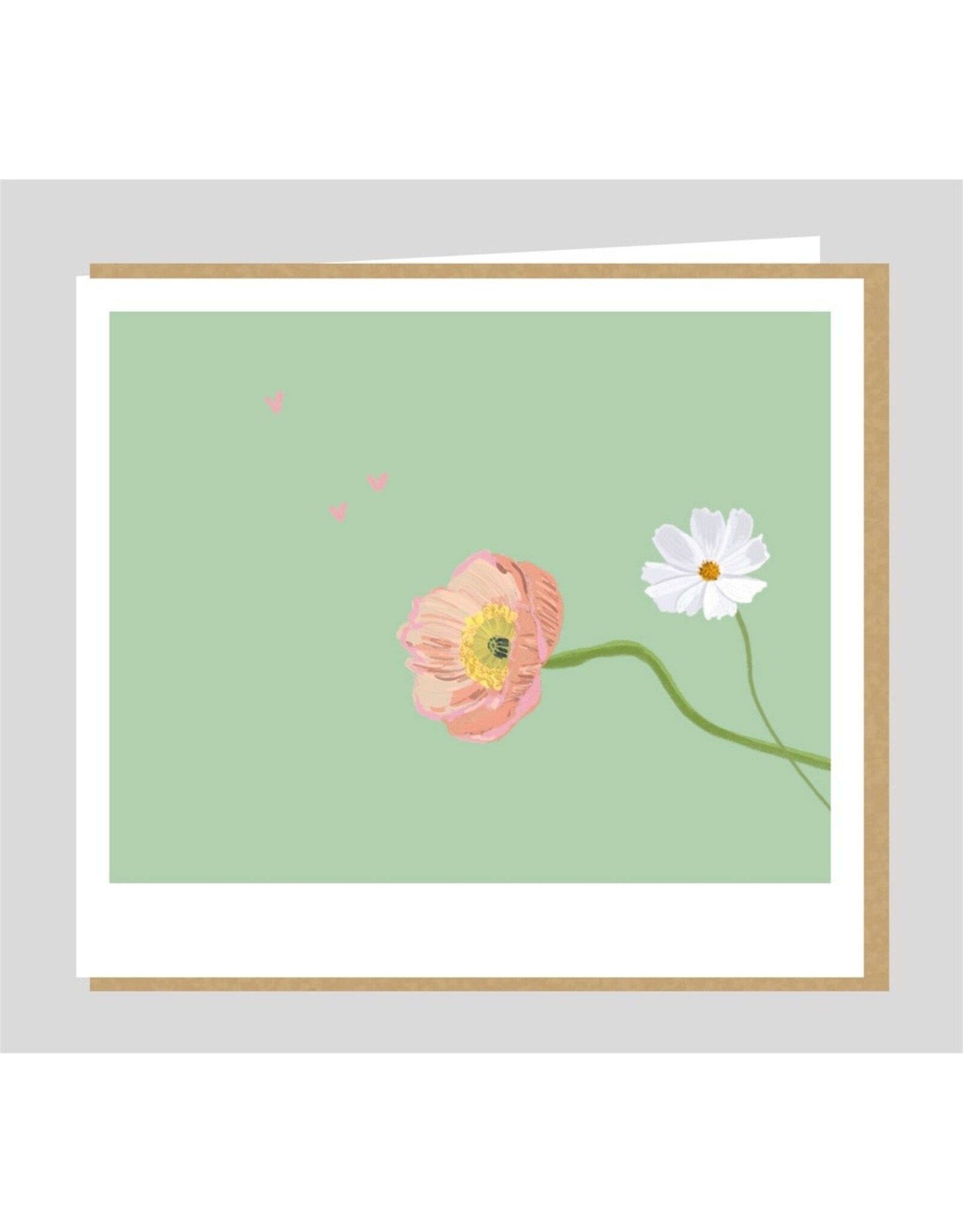 Studio Mie Wenskaart - Bloemen - Dubbele kaart + Envelop