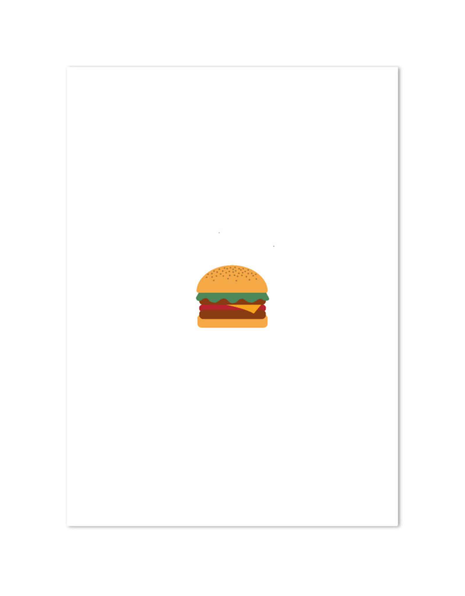 Happy Few Wenskaart - Hamburger - Postkaart + Envelop