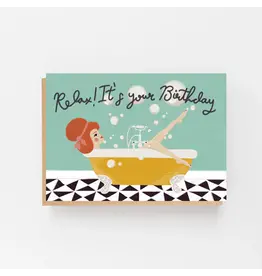 Lomond Paper Co Wenskaart - Relax! it's your birthday - Dubbele kaart + Envelop