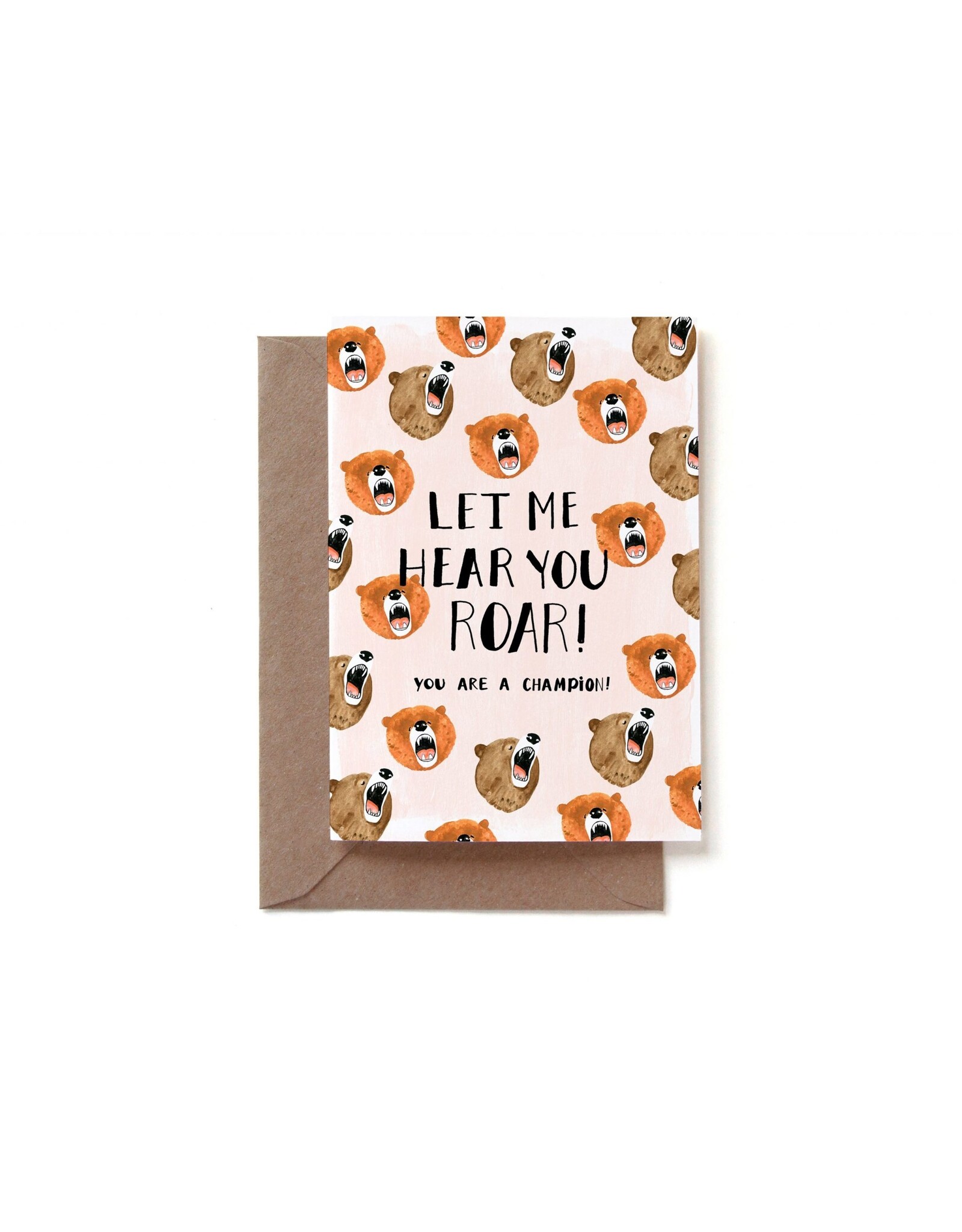 Reddish Design Wenskaart - You are a champion - Dubbele kaart + Envelop