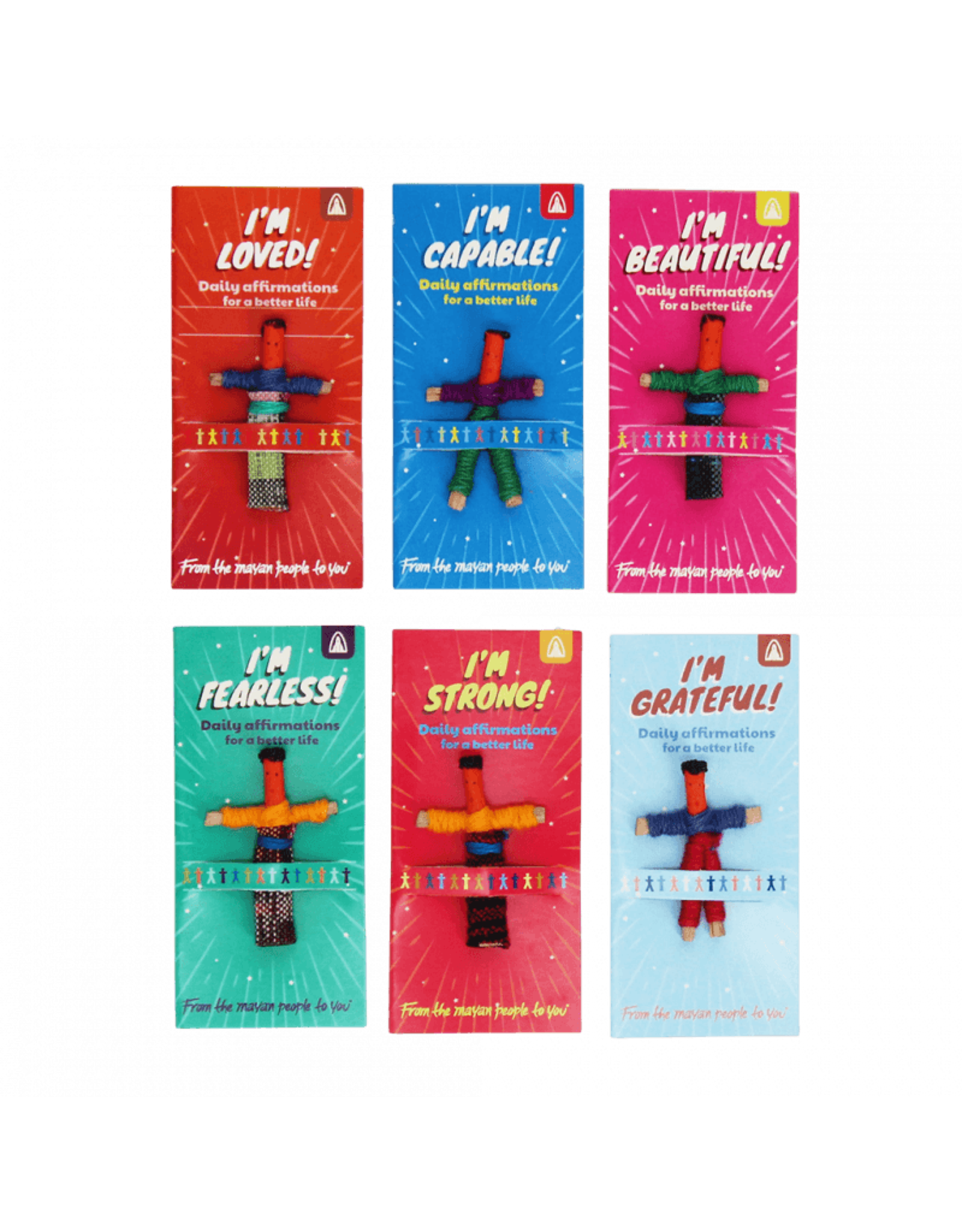 Rex London Worry Dolls – Handgemaakte Maya-popjes met Krachtige Affirmaties
