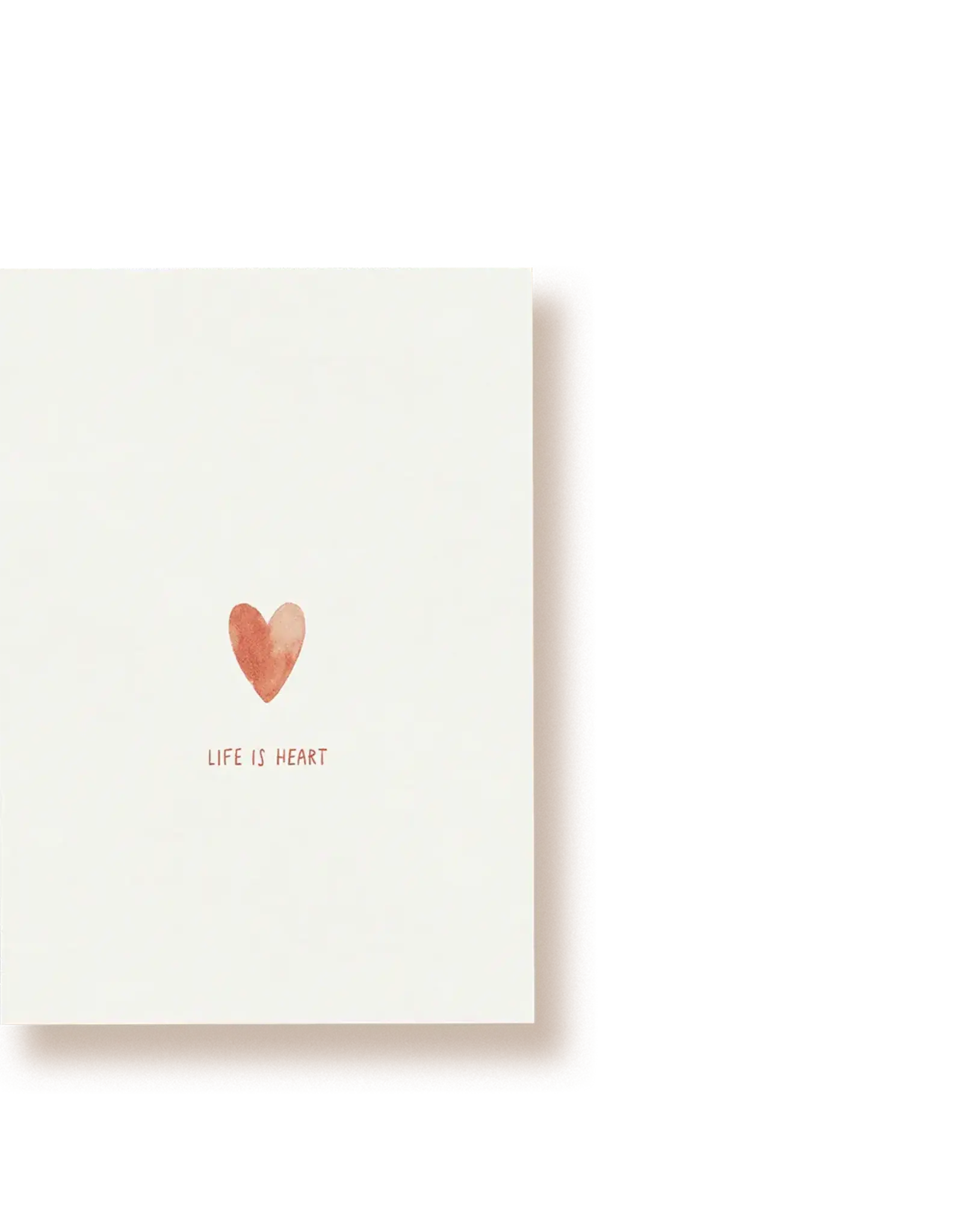 Tucán y limón Wenskaart - Hartje, Life is heart - Postkaart + Envelop