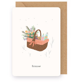 Enfant Terrible Wenskaart - Beterschap - Dubbele kaart + Envelop