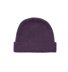 Wolvis Wolvis Beanie - Plum - 100% Merinowol