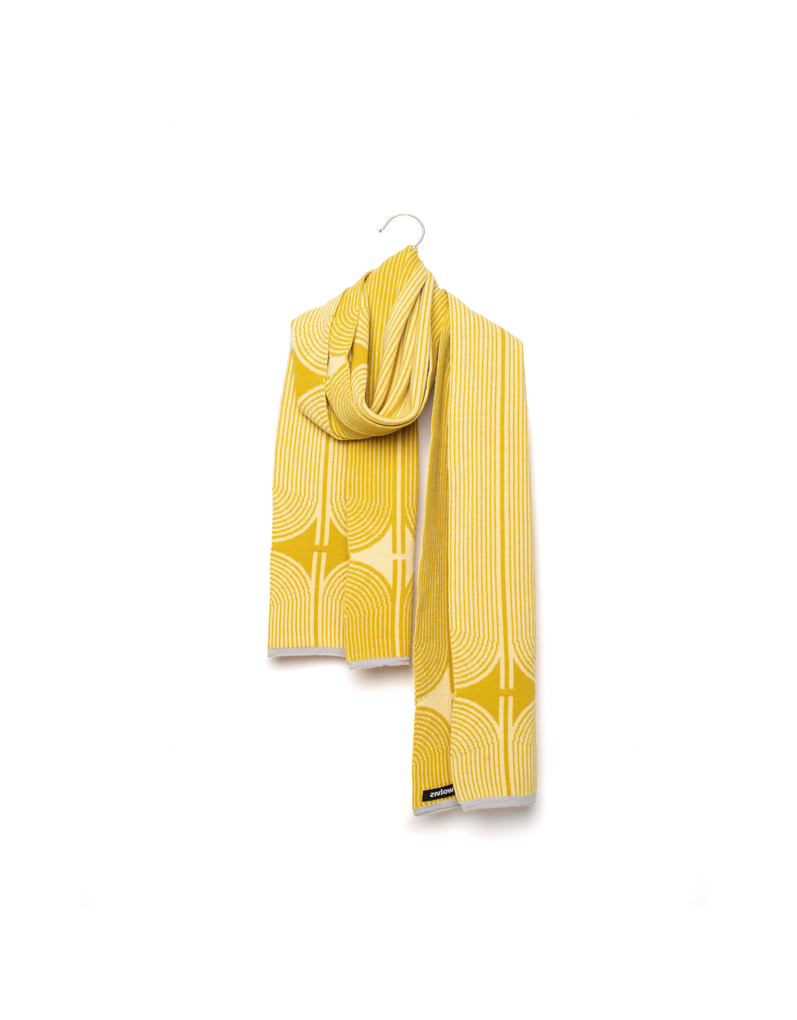 Wolvis Wolvis Sjaal Anni Midi - Sulphur, Lemonade & Icy Blue (170x25 cm)