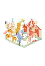 Meri Meri Wenskaart - Circus Concertina + Envelop