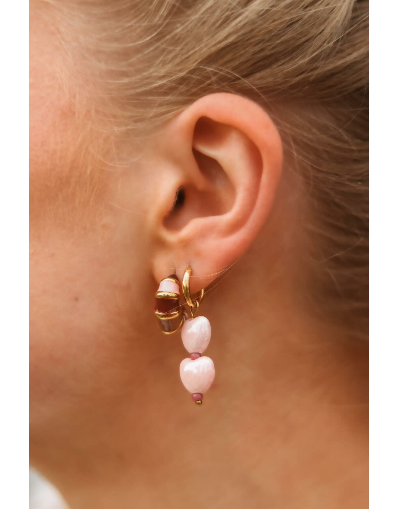 Label Kiki Hoop Single - Sweetheart - Goud - RSV