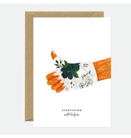 All The Ways to Say Wenskaart - Everything will be fine - Dubbele kaart + Envelop