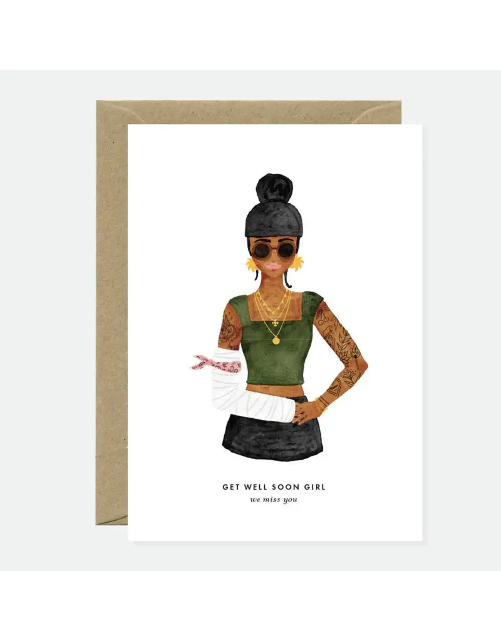 All The Ways to Say Wenskaart - Get well soon - Dubbele kaart + Envelop