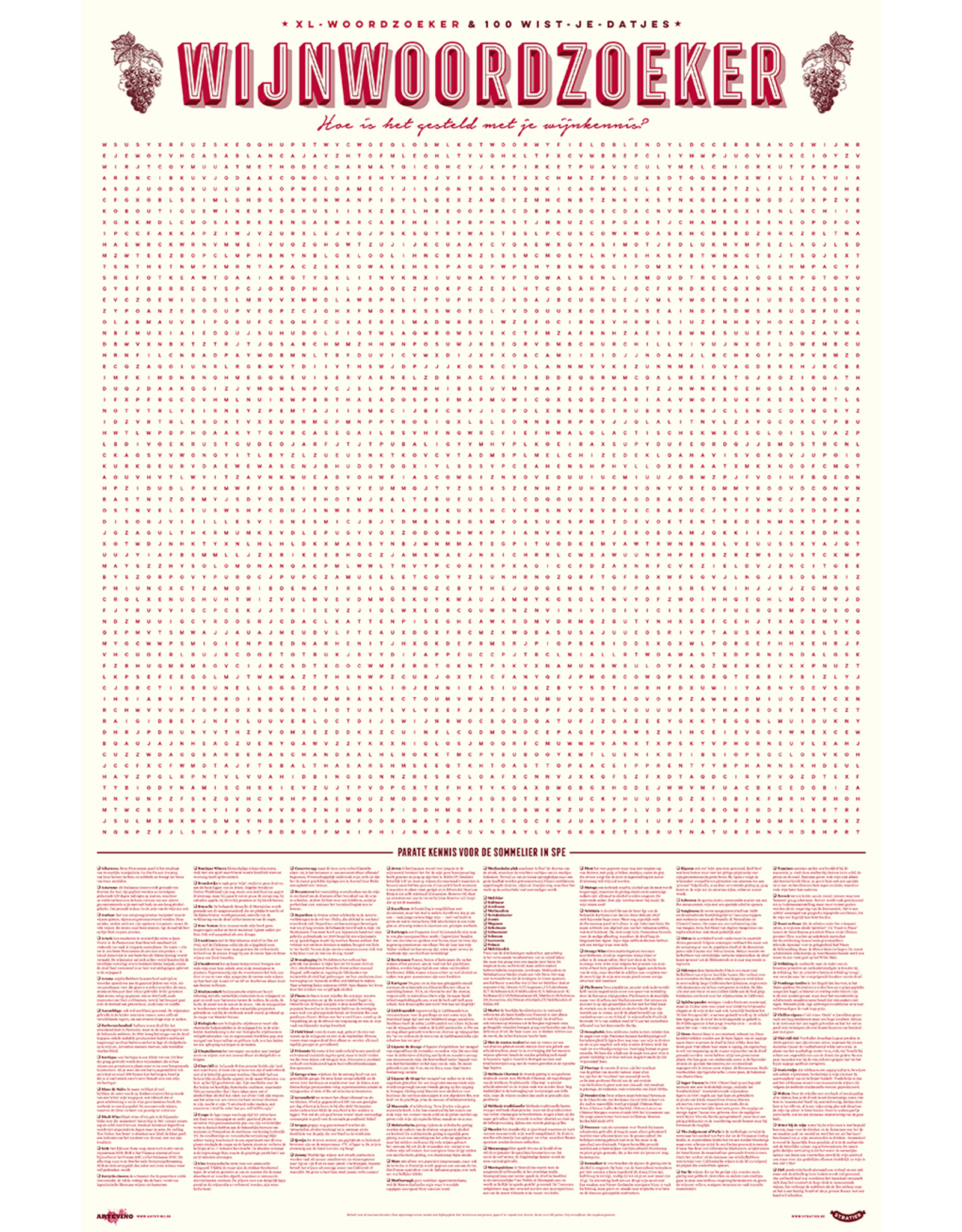 Stratier Spelposter XL - Wijnposter