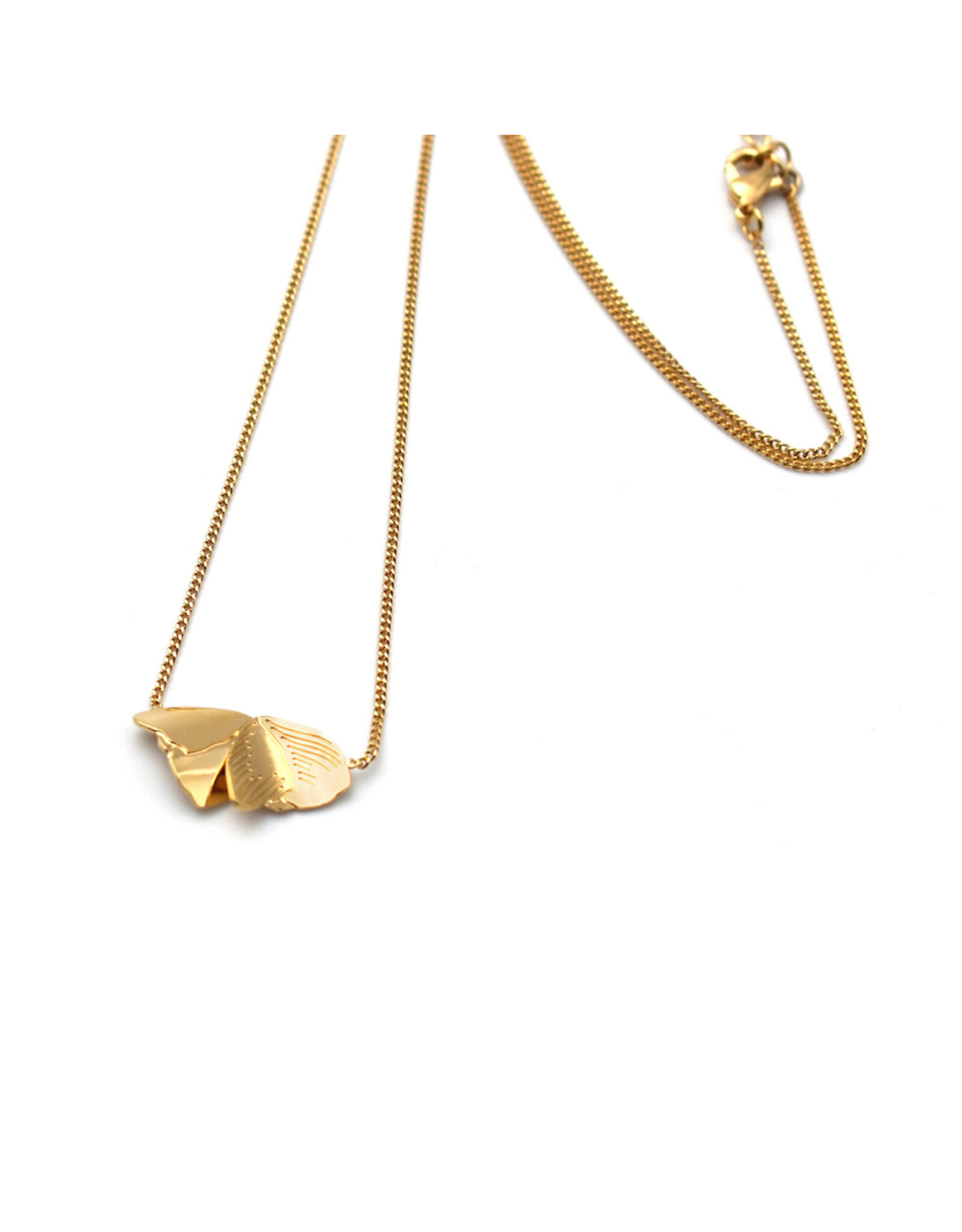 Nadja Carlotti Ketting - Murmure - Messing verguld