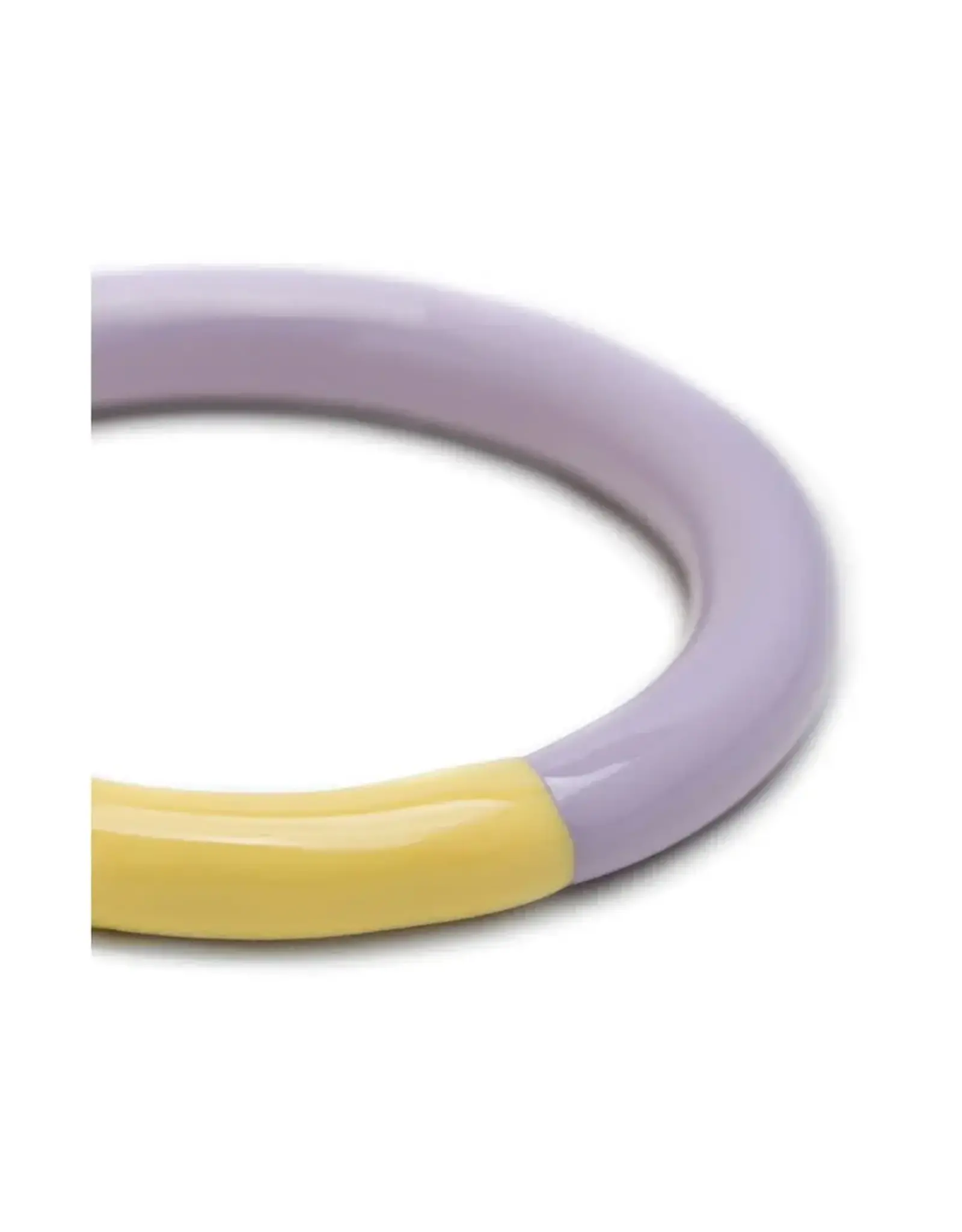 Lulu Copenhagen Double Color Ring - Bright Yellow/ Lavender