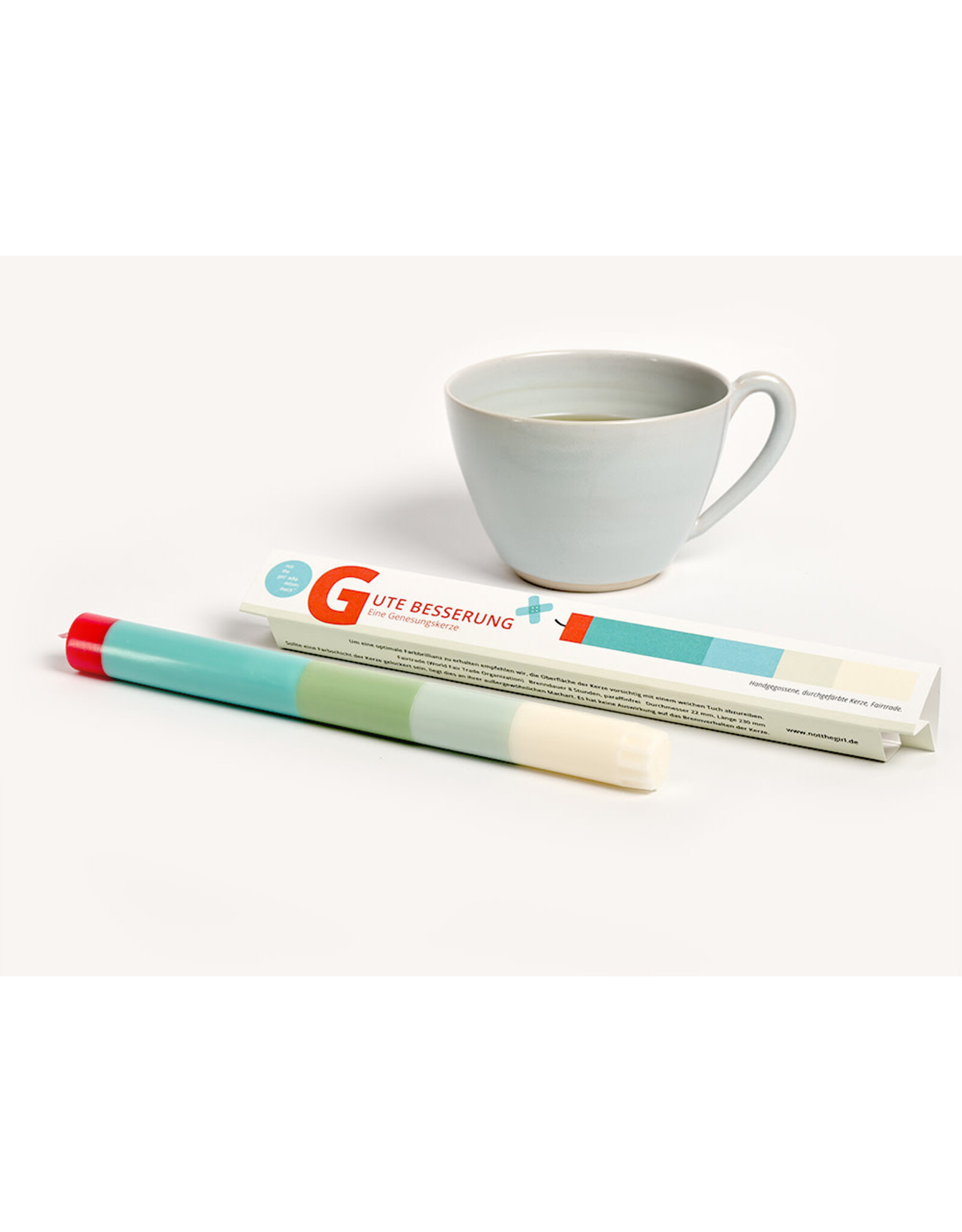 Not the girl who misses much Kaars, Get well soon - Ø 2,2 x 23 cm