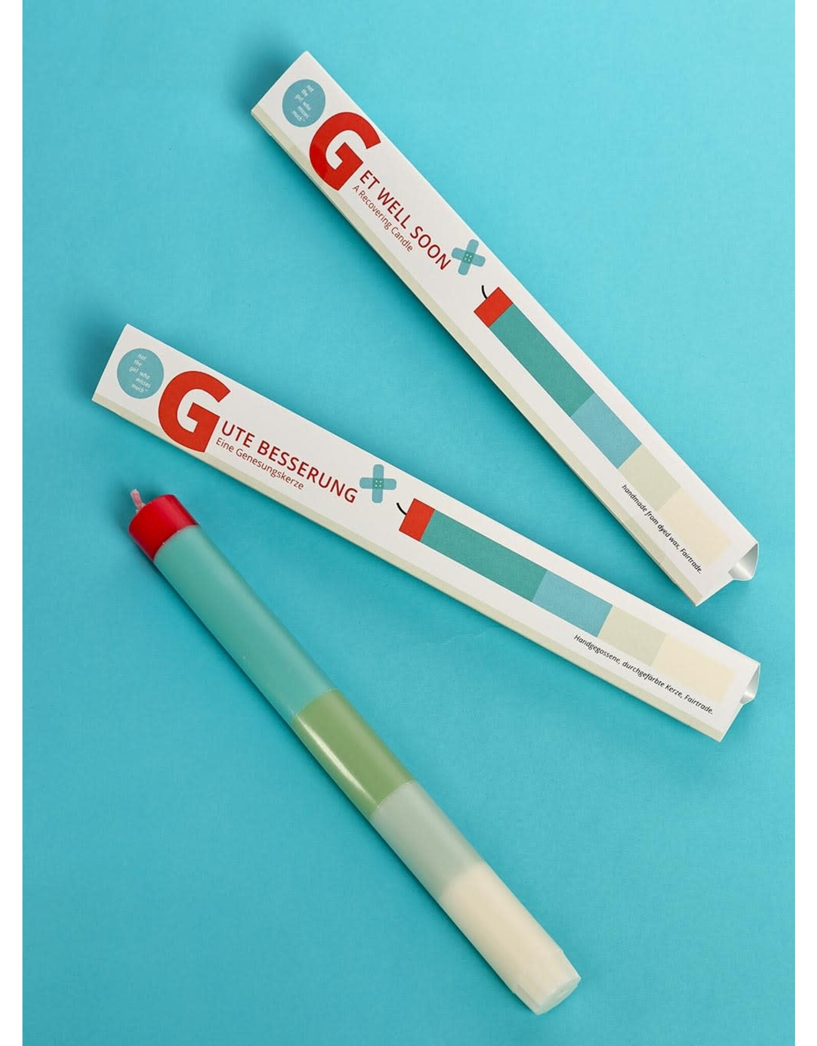 Not the girl who misses much Kaars, Get well soon - Ø 2,2 x 23 cm