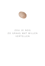 Roosmarijn Knijnenburg Mini Troostkaartje - Ik zou je graag wat willen vertellen - A7