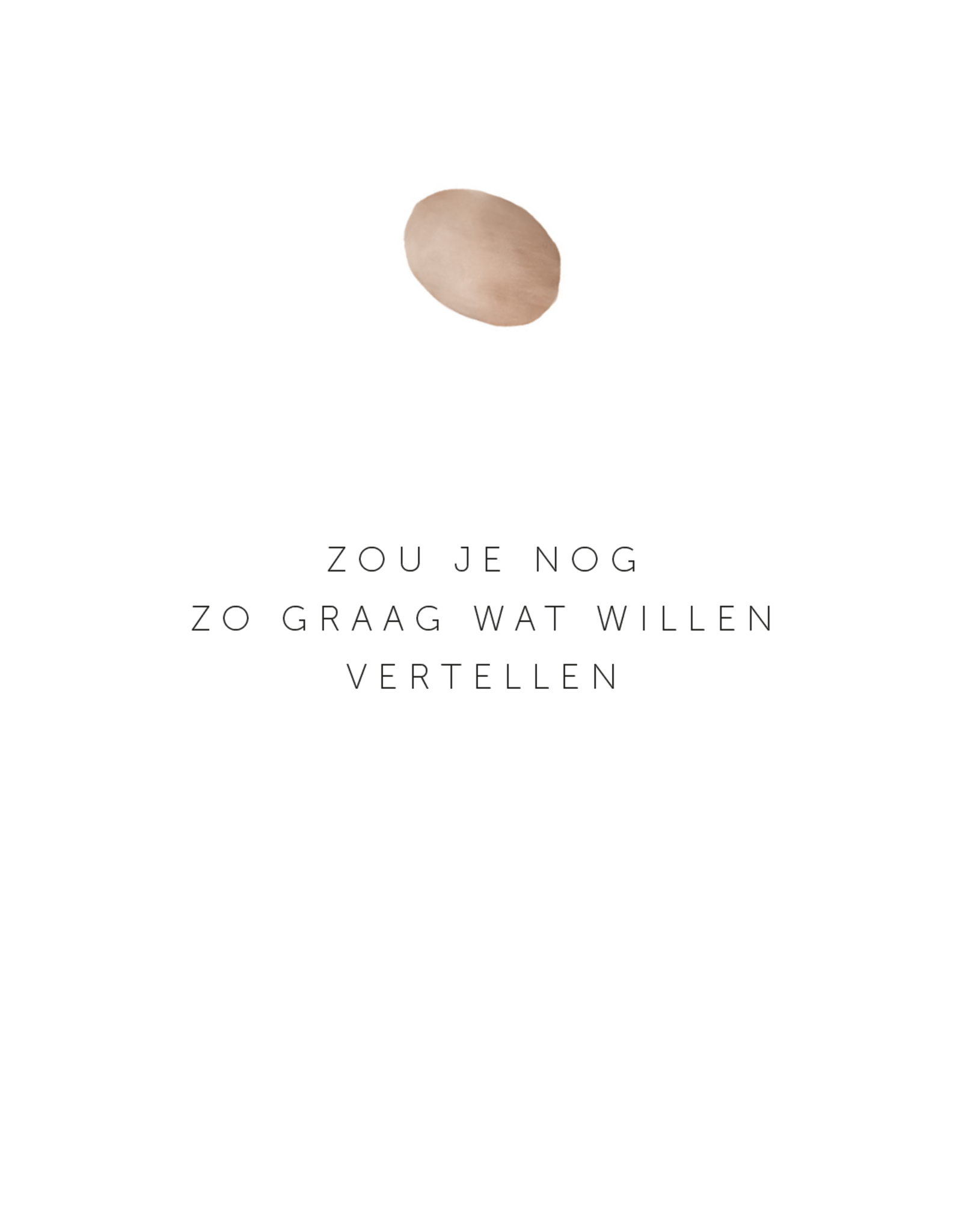 Roosmarijn Knijnenburg Mini Troostkaartje - Ik zou je graag wat willen vertellen - A7