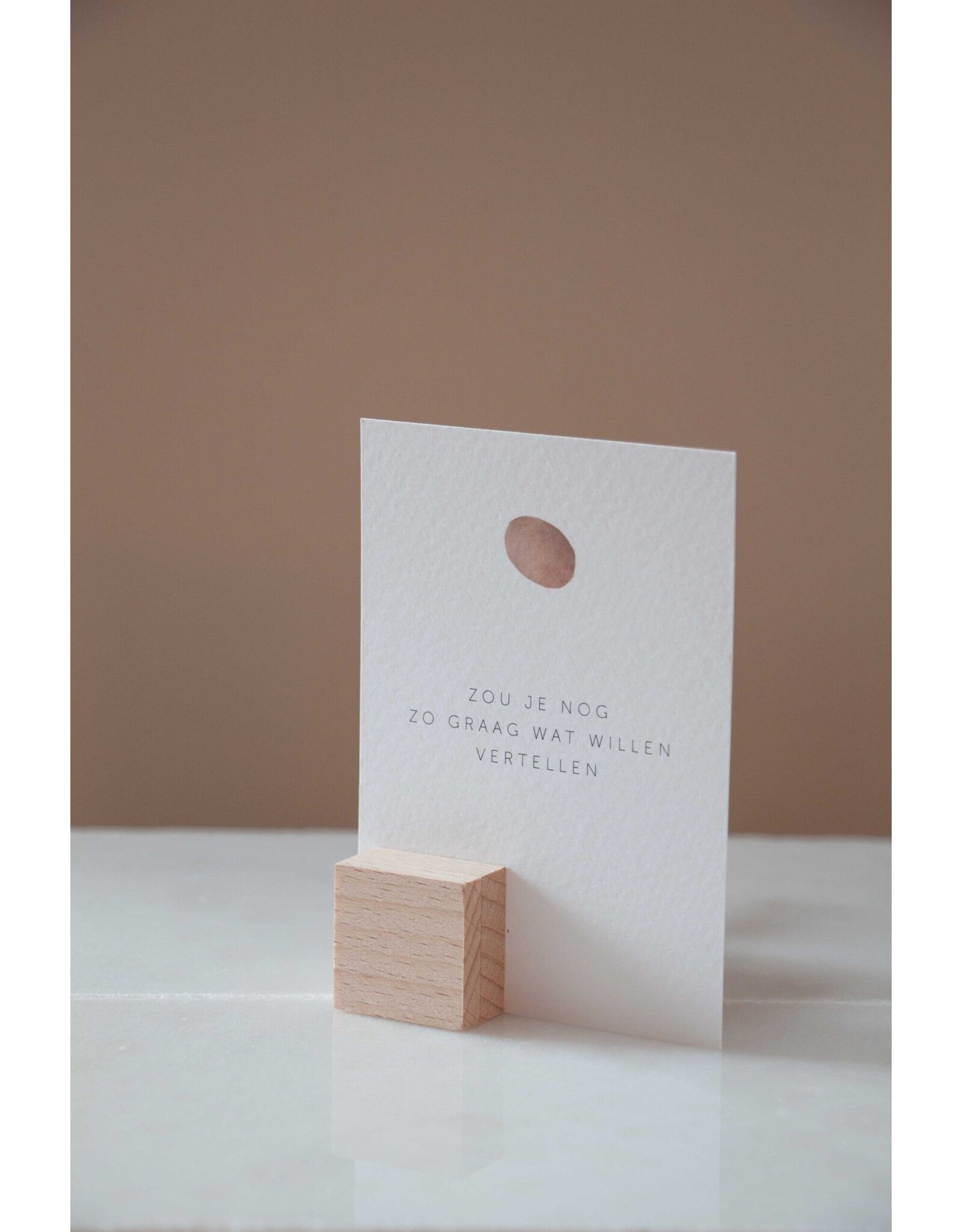 Roosmarijn Knijnenburg Mini Troostkaartje - Ik zou je graag wat willen vertellen - A7