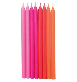 Rico Design Verjaardagskaarsjes - Neon Pink - 12st