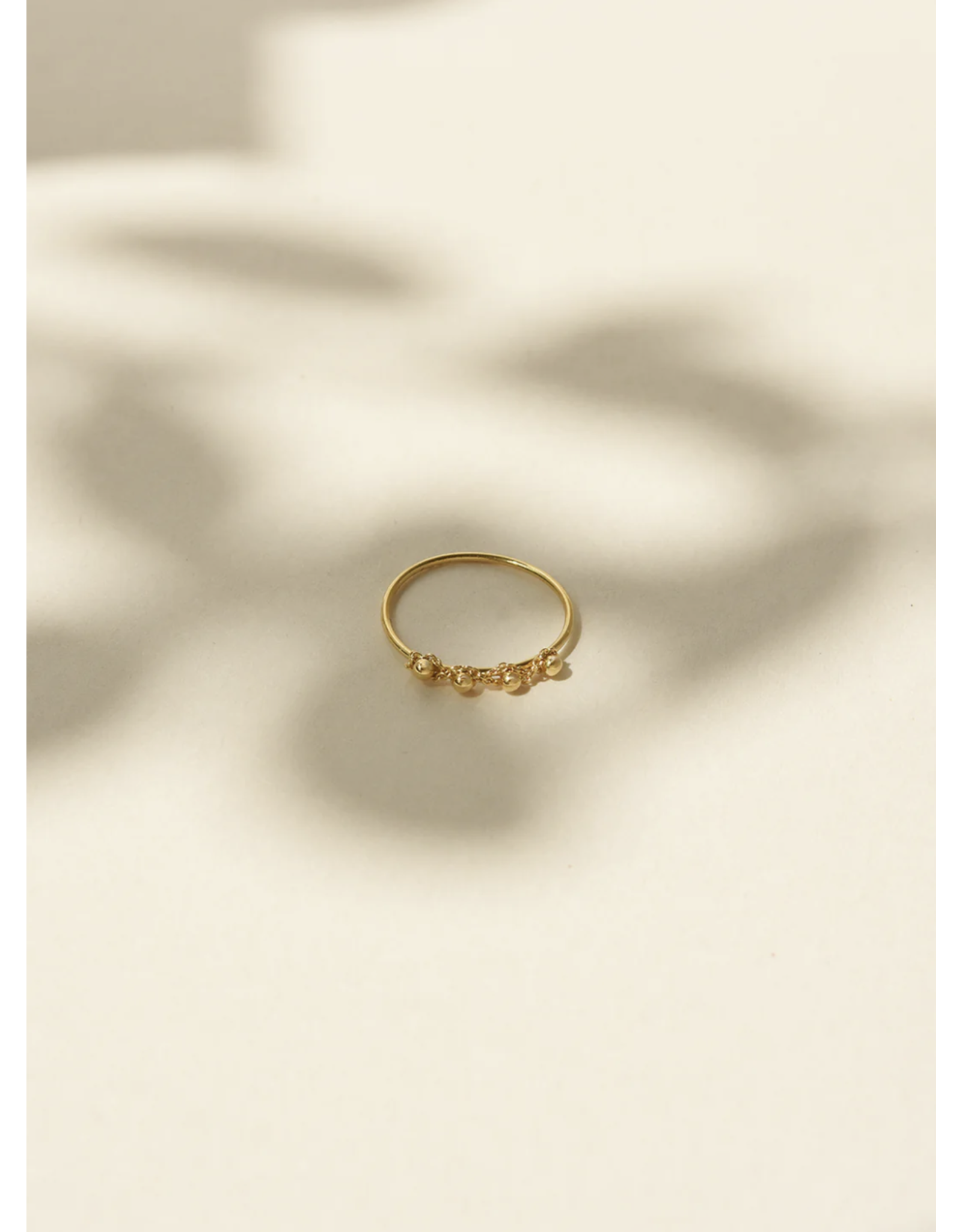 Judith Benita Ring Arabesques - Messing Verguld 24K