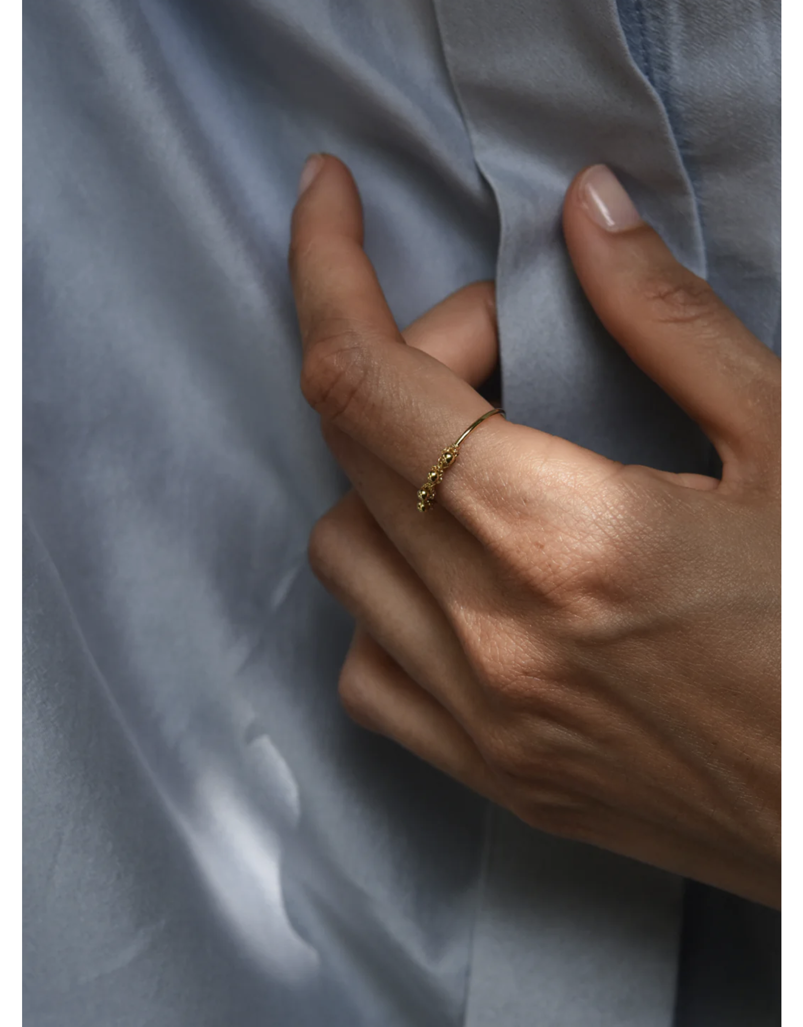 Judith Benita Ring Arabesques - Messing Verguld 24K