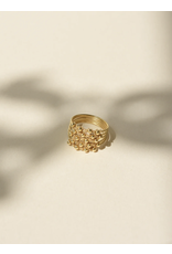Judith Benita Ring Arabesques Maxi - Messing Verguld 24K