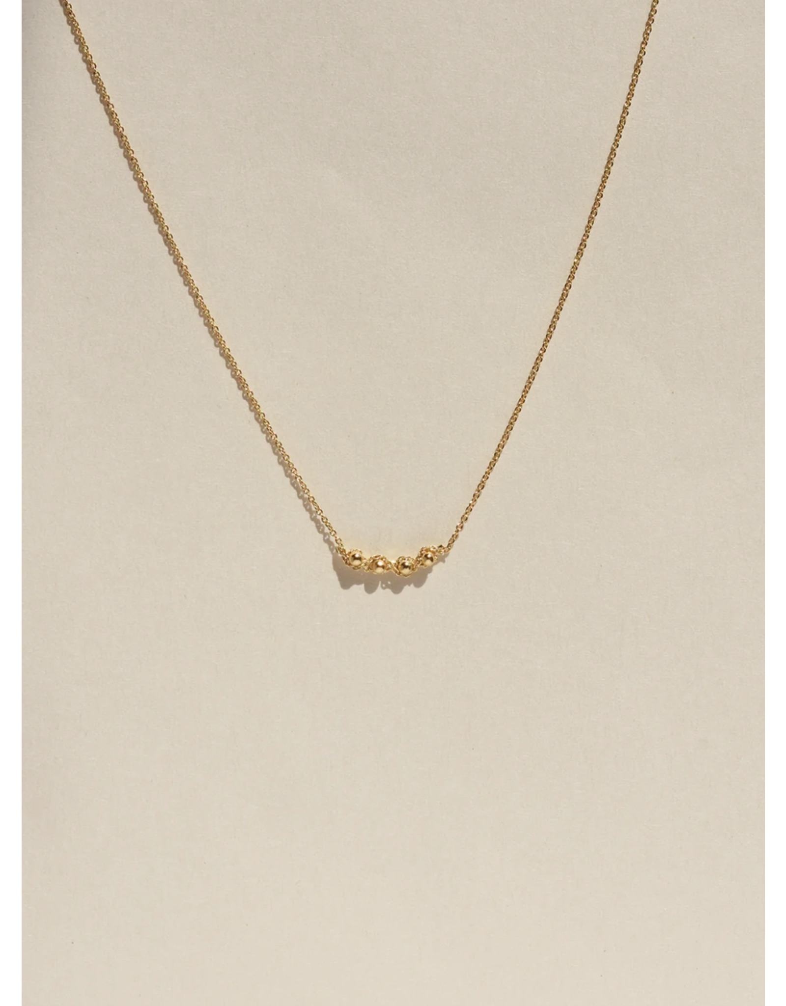 Judith Benita Ketting Alabesques Mini - Goud - Messing Verguld 24K