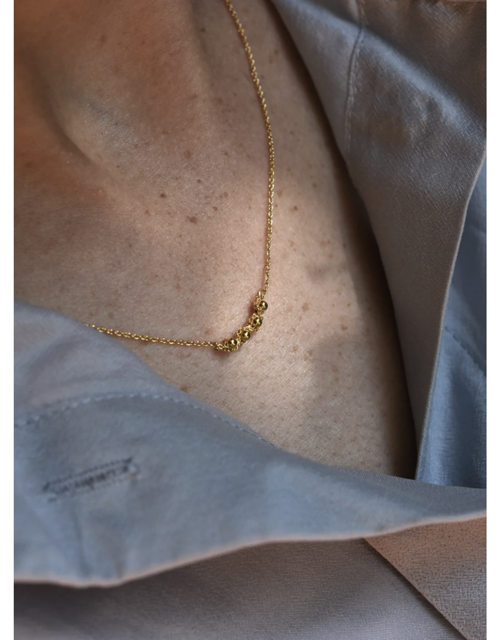 Judith Benita Ketting Alabesques Mini - Goud - Messing Verguld 24K