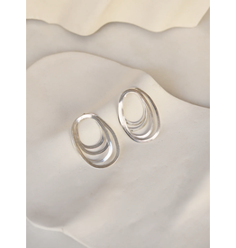 Judith Benita Oorbel  Geste maxi -  Sterling  925 Zilver