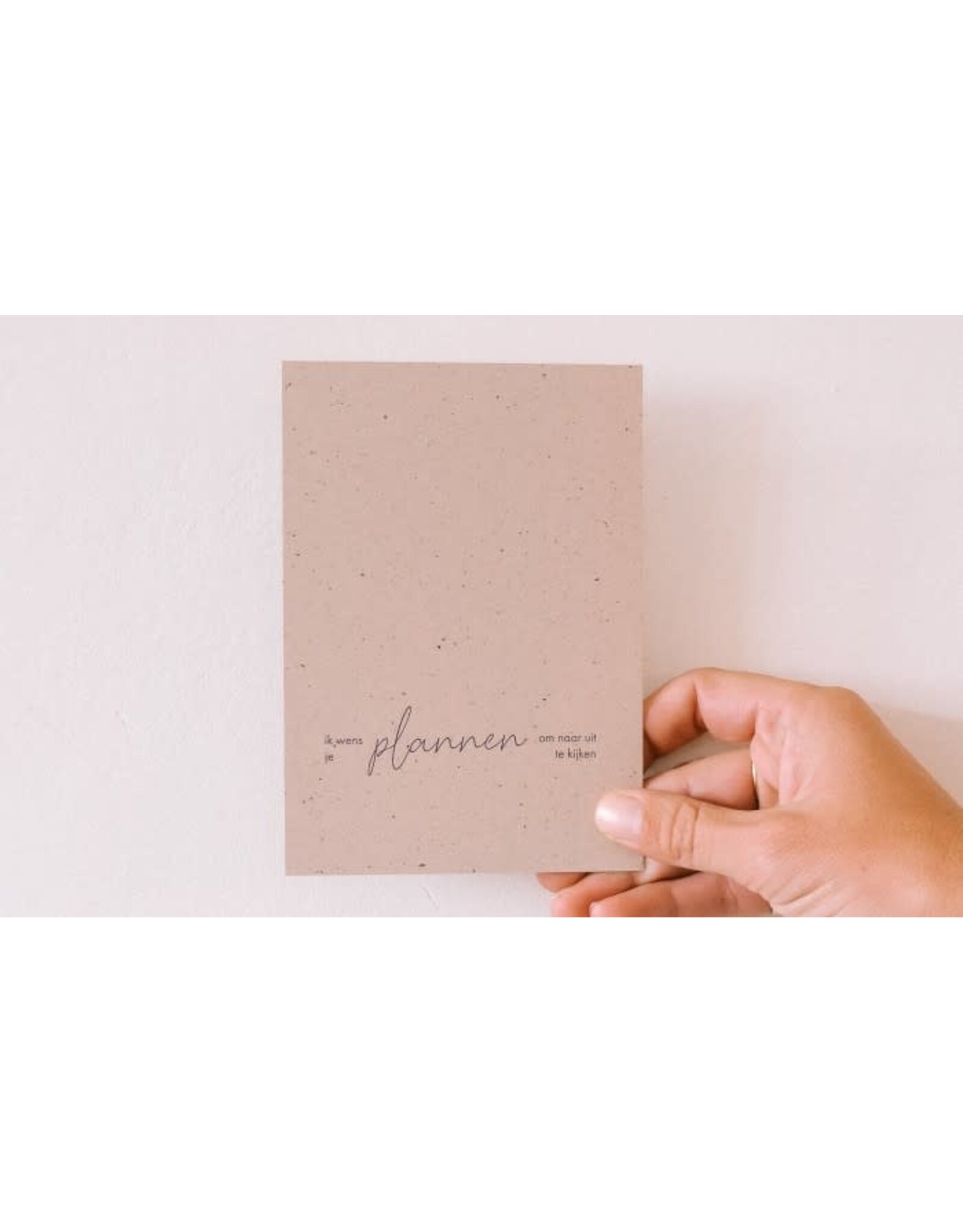 verhalenboetiek Wenskaart - Plannen om naar uit te kijken - Postkaart + Envelop