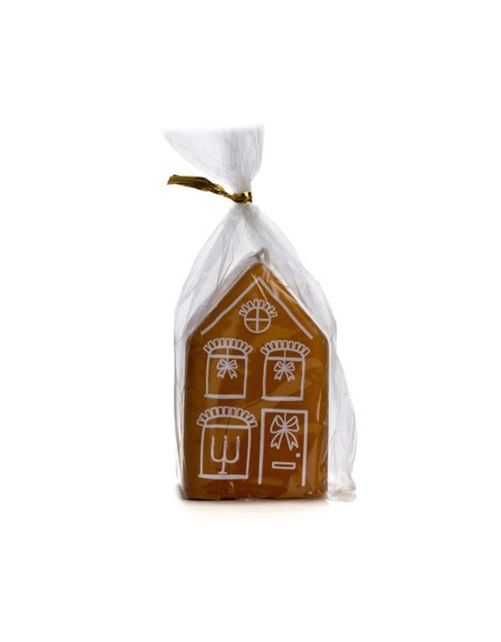 Rustik Lys Kaars - Gingerbread house M - Siena - 5,5 x9cm