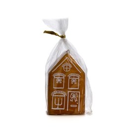 Rustik Lys Kaars - Gingerbread house M - Siena - 5,5 x9cm
