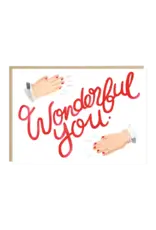 Jade Fisher Wenskaart - Wonderful you - Dubbele kaart + Envelop