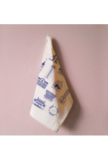 mmmMar Theedoek Gebouwen Gent 2.0 - Blauw - 48 x 70 cm - 100% Katoen