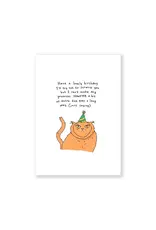 Eat Mielies Wenskaart - Birthday Scratch and fish - Dubbele kaart + Envelop