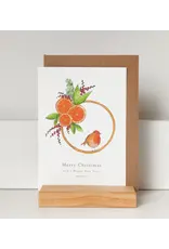 Magali Meul Wenskaart - Kerstkrans - Postkaart + Envelop