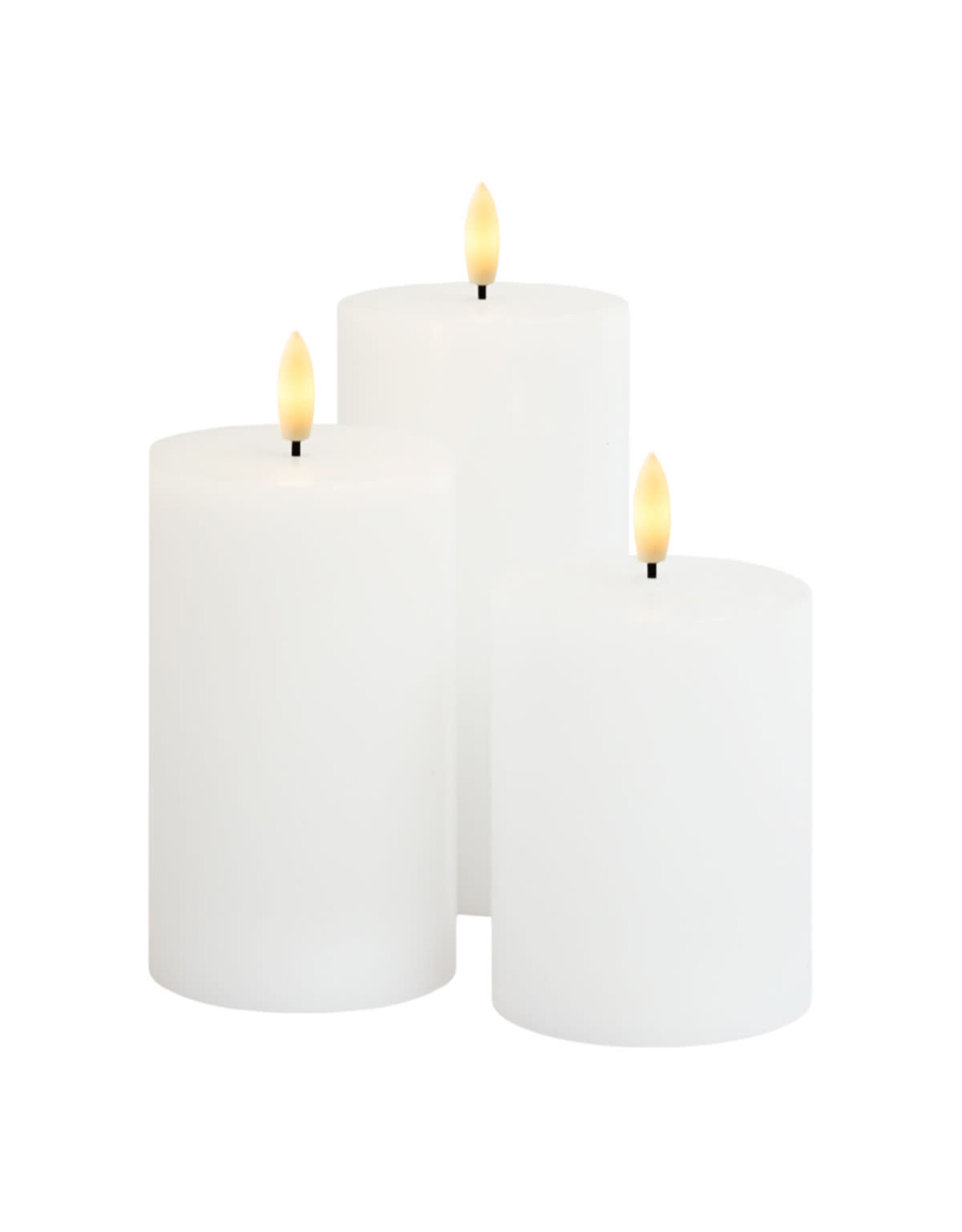 Sirius Sille – Oplaadbare LED Kaarsen in Wit (Set van 3)