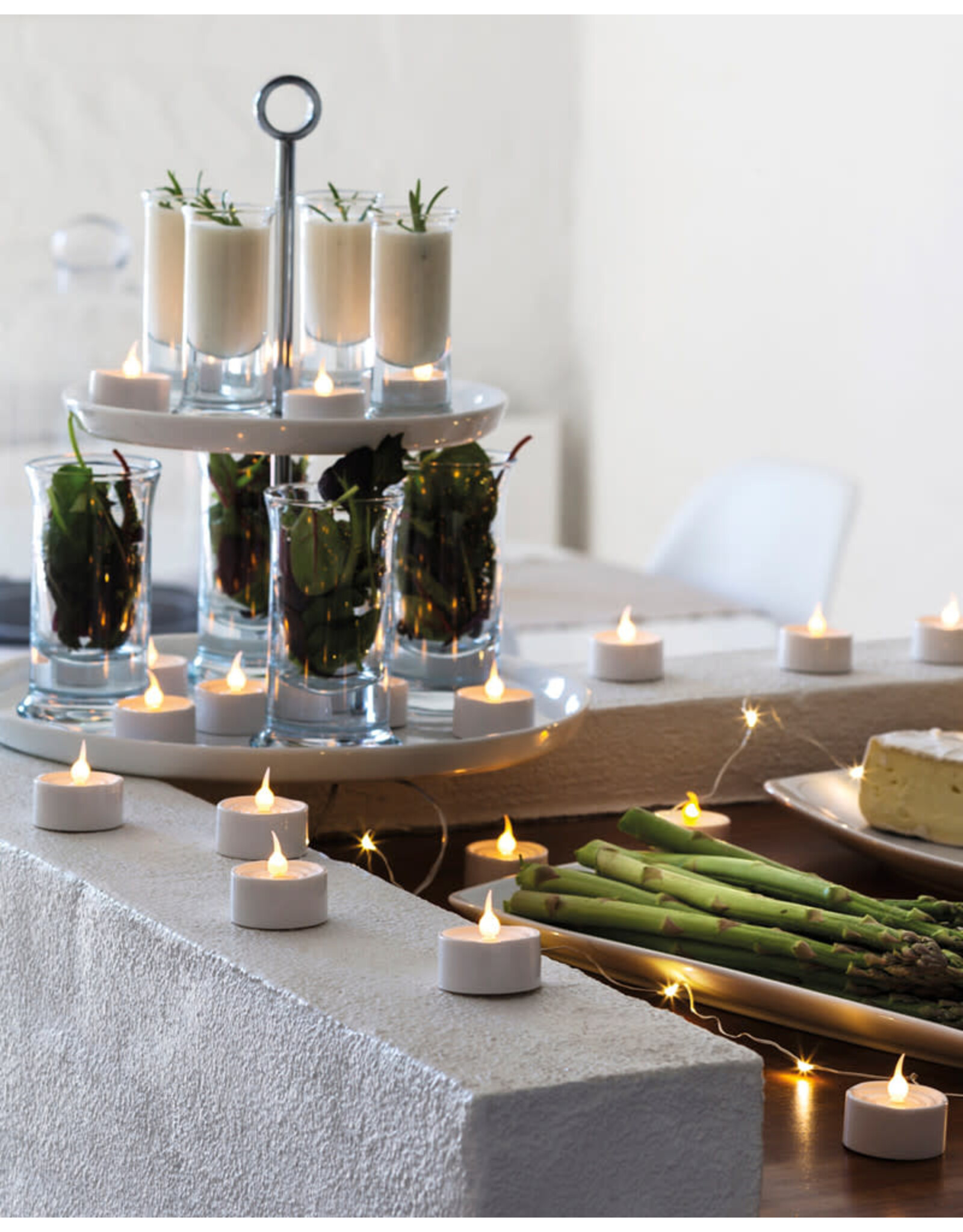 Sirius Theelichtjes LED op batterij - Set van 4