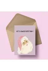 Atelier Moomade Wenskaart - Kerst- Het is alweer kerst man - Postkaart + Envelop